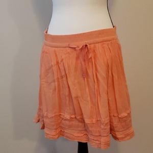Orange Old Navy Adjustable Waist Skirt
